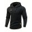 Men's commuter casual texture bump solid color hooded sweater