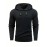 Men's commuter casual texture bump solid color hooded sweater