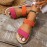 Women's Colorblock Flat Sandals - Comfortable Open Toe Slip On Summer Shoes with Elastic Strap and Imitation Espadrille Sole