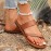 Women's Casual Open Toe Flat Slide Sandals for Fashionable Summer Beach Wear